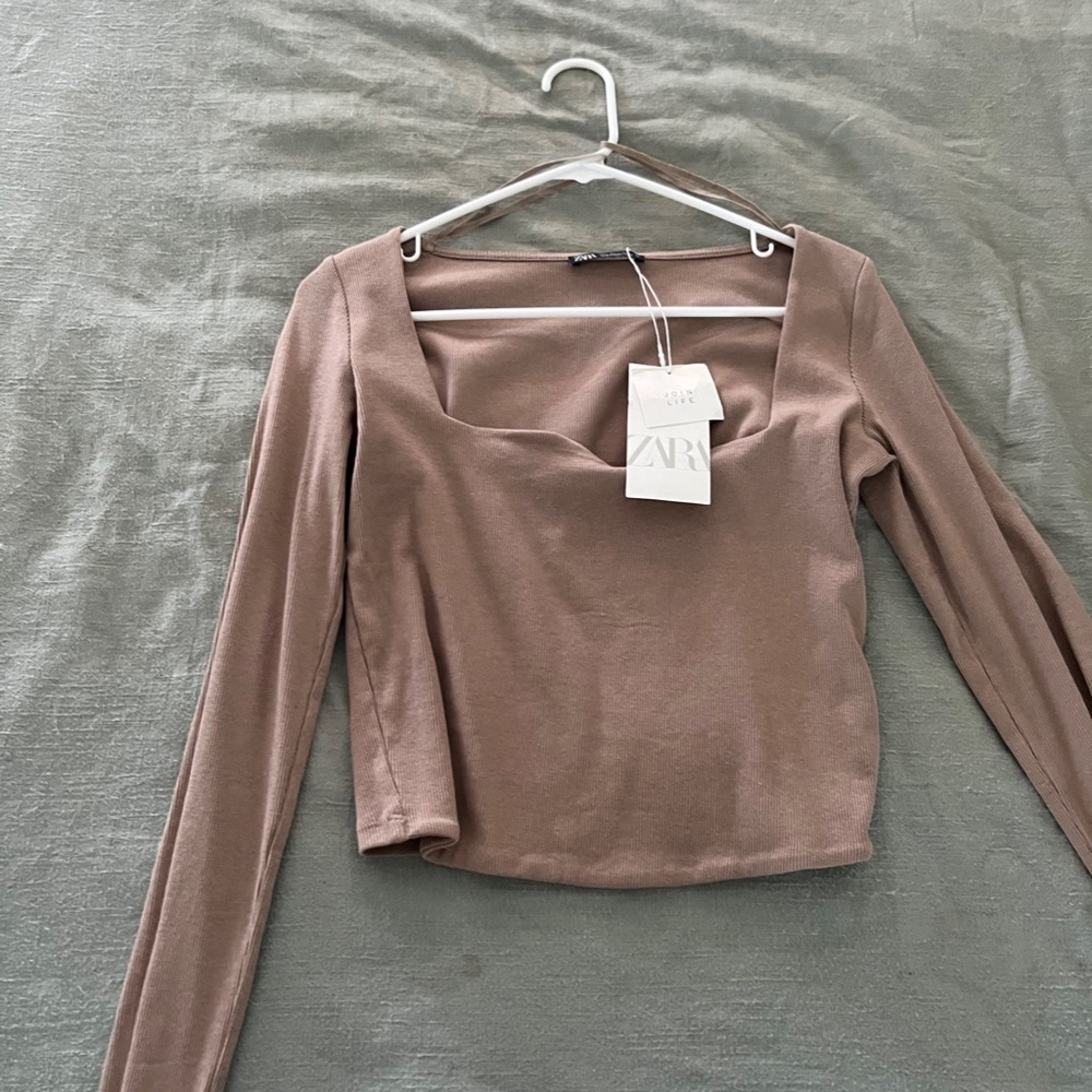 Zara Square Neck Shirt